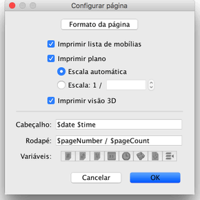 Page setup