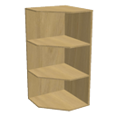 Upper shelves cabinet