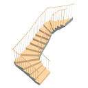 Triple winder staircase