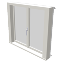 Double small window with sill