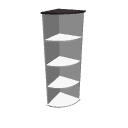 Angle shelf 160