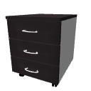 Drawer unit on casters