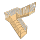 Half landing staircase