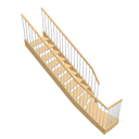 Bottom winder staircase