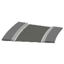 Curved road 1 lane 6.5m