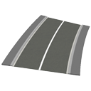 Curved road 2 lanes 13m