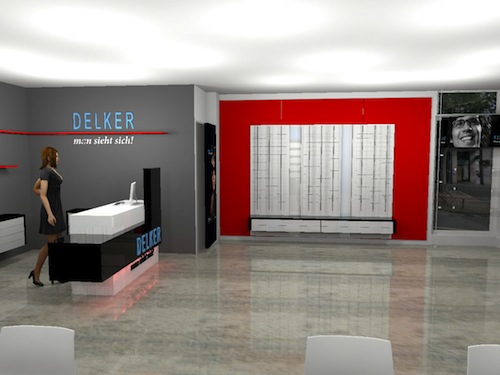 Optical Shop Design. delker pos 5