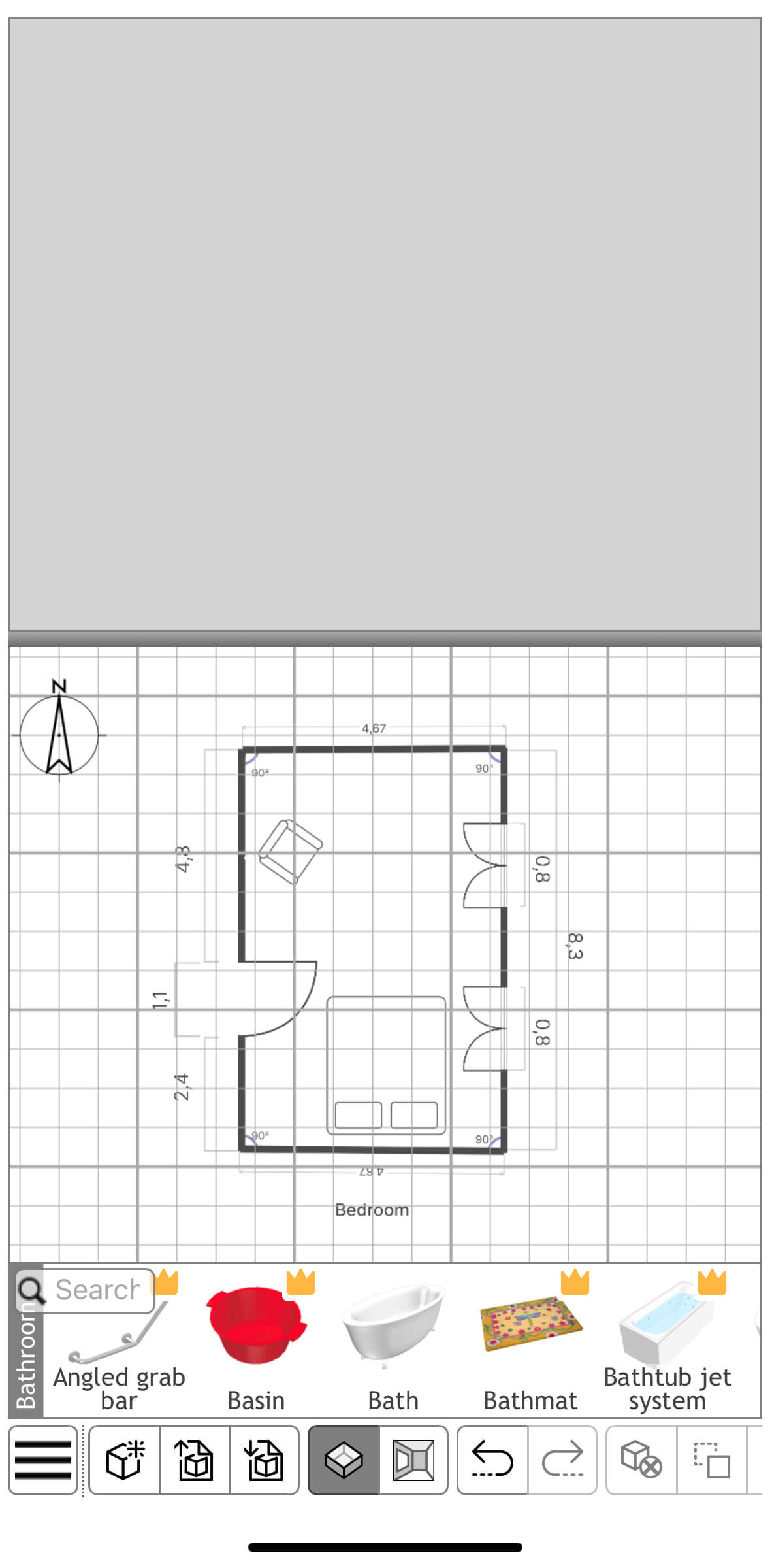 realistic design process with tape measure tool