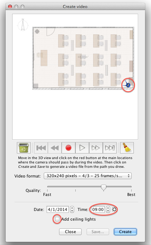 Simulate Sunlight video creation