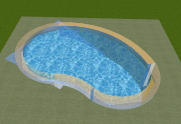 Swimming Pool Design after changing transparency