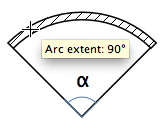 wall arc extent
